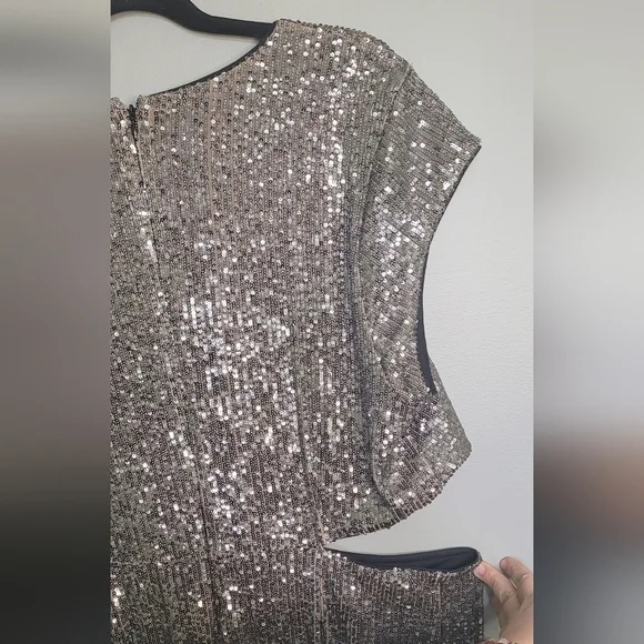 The Drop Padma Cutout Sequin Midi Dress 2X NWT Plus Size - Picture 7 of 8